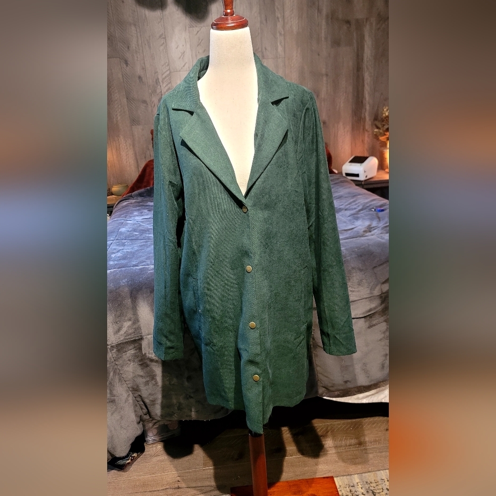 Andre by Unit Emerald Green Oversized Blazer